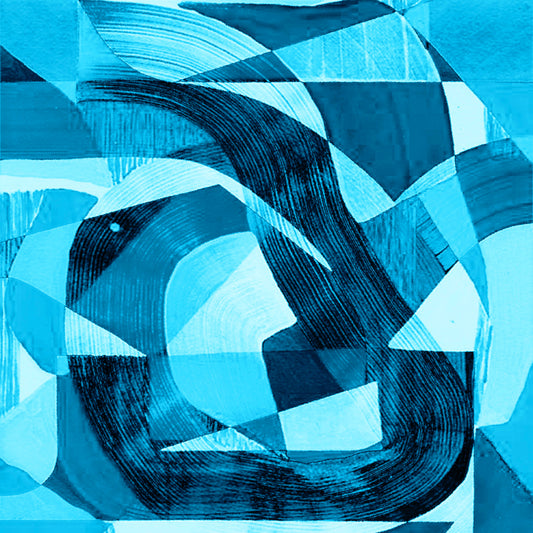 Leinwandbild - Blue Abstract