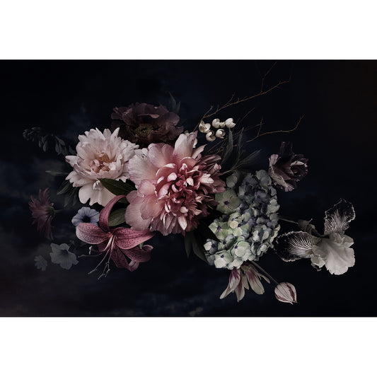 Acrylglasbild - Dark Flowers